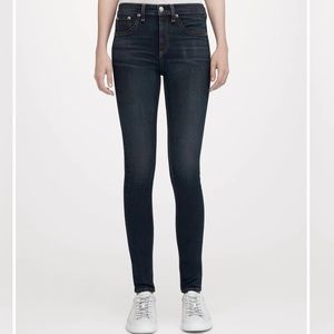 Rag & bone high rise skinny jeans 24 Bedford wash